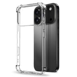 NORTHJO iPhone 17 Pro 2-i-1 Skyddspaket m. Stötabsorberande Flexibelt Plast Skal & Härdat Skärmskyddsglas - Genomskinlig