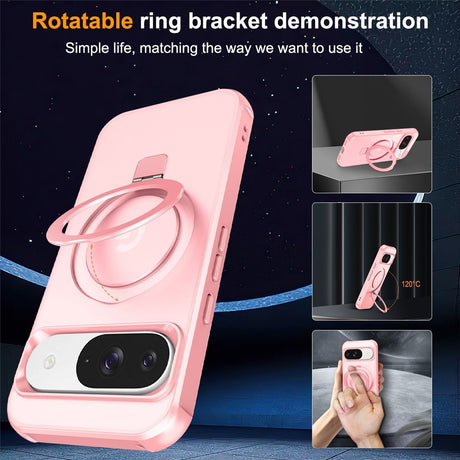 EIDERWOOD Google Pixel 10 / 10 Pro / 9 / 9 Pro Hybrid Skal med Kickstand - MagSafe Kompatibel - Rosa