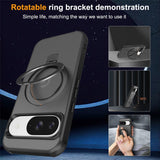 EIDERWOOD Google Pixel 10 / 10 Pro / 9 / 9 Pro Hybrid Skal med Kickstand - MagSafe Kompatibel - Svart