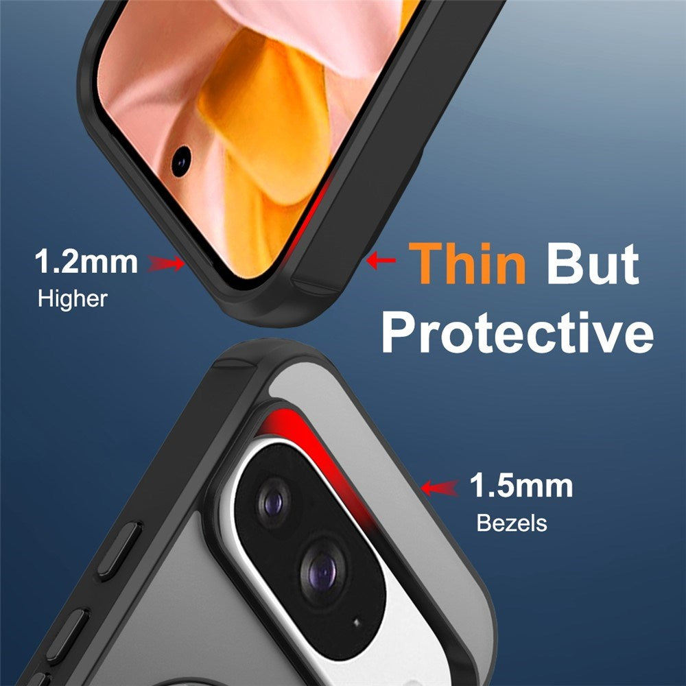 EIDERWOOD Google Pixel 10 / 10 Pro / 9 / 9 Pro Hybrid Skal med Kickstand - MagSafe Kompatibel - Svart