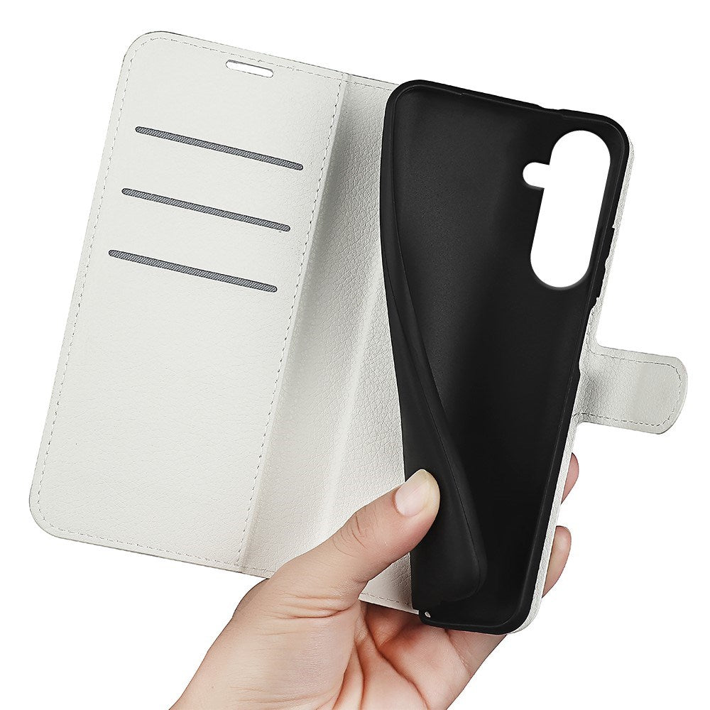 EIDERWOOD Samsung Galaxy A17 (5G) Litchi Konstläder Fodral - Vit