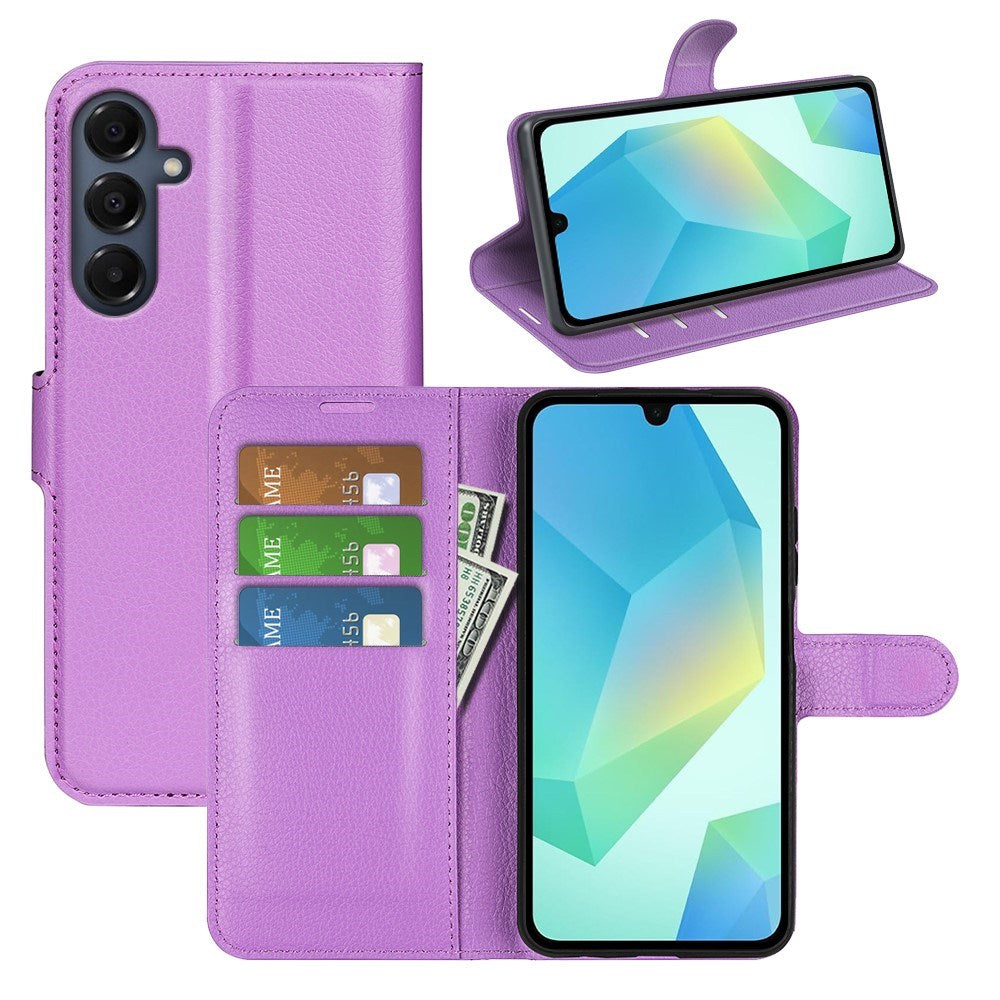 EIDERWOOD Samsung Galaxy A17 (5G) Litchi Konstläder Fodral - Lila
