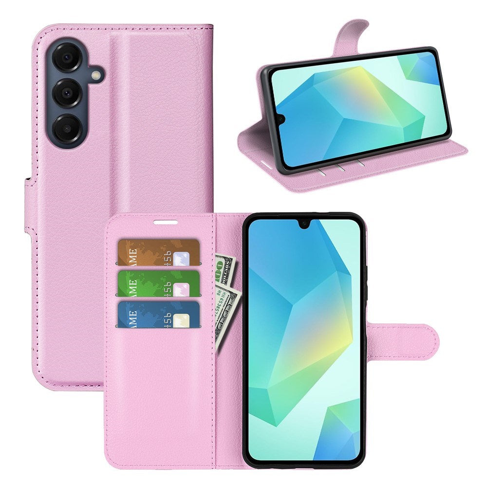 EIDERWOOD Samsung Galaxy A17 (5G) Litchi Konstläder Fodral - Rosa