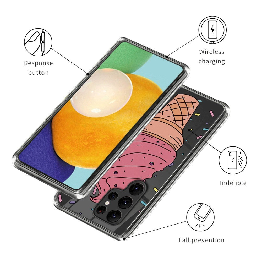 Samsung Galaxy S23 Ultra Skal Flexibel TPU-plast - Glass