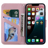 iPhone 17e / 16e Konstläder Fodral m. Figur - Rosa