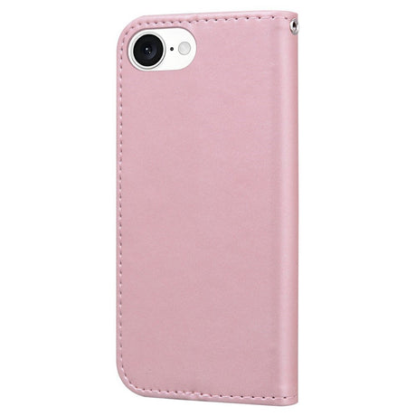 iPhone 17e / 16e Konstläder Fodral m. Figur - Rosa