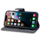 iPhone 17e / 16e Konstläder Fodral m. Figur - Grå