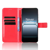 EIDERWOOD OnePlus Nord 5 Konstläder Flip Fodral m. Rem - Röd