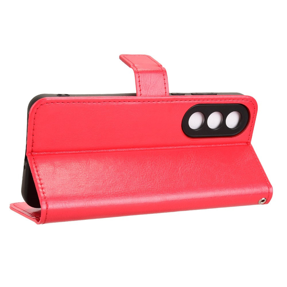 EIDERWOOD OnePlus Nord 5 Konstläder Flip Fodral m. Rem - Röd