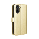 EIDERWOOD OnePlus Nord CE5 Konstläder Flip Fodral m. Rem - Guld