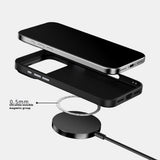 iPhone 18 Pro / 17 Pro ABEEL Hybrid Skal med Kolfiberstruktur - MagSafe Kompatibel - Svart