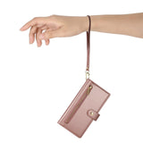 EIDERWOOD iPhone Air Fodral med Korthållare / Blixtlåsficka / Rem - Rose Gold