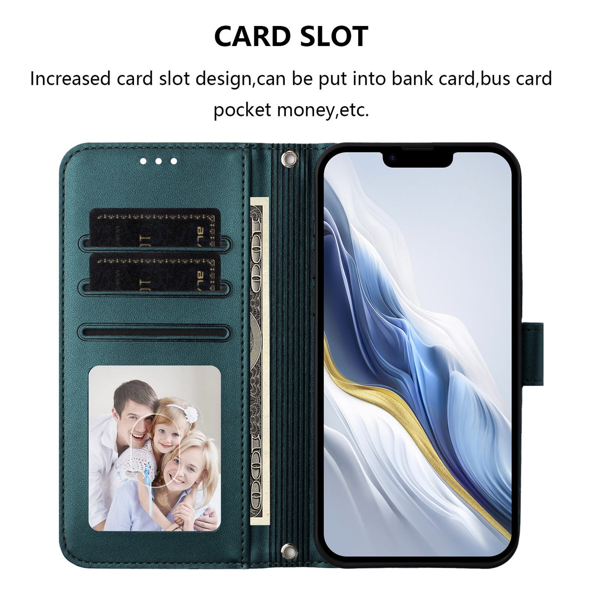 iPhone 18 Pro Max / 17 Pro Max EIDERWOOD Konstläder Fodral m. Rem - Grön
