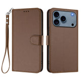 iPhone 18 Pro Max / 17 Pro Max EIDERWOOD Konstläder Fodral m. Rem - Brun