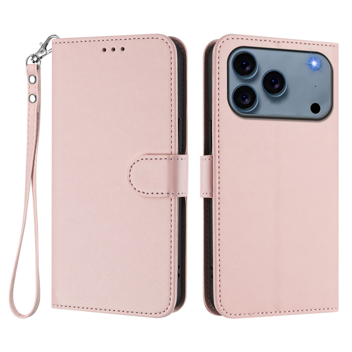 iPhone 18 Pro Max / 17 Pro Max EIDERWOOD Konstläder Fodral m. Rem - Rosa
