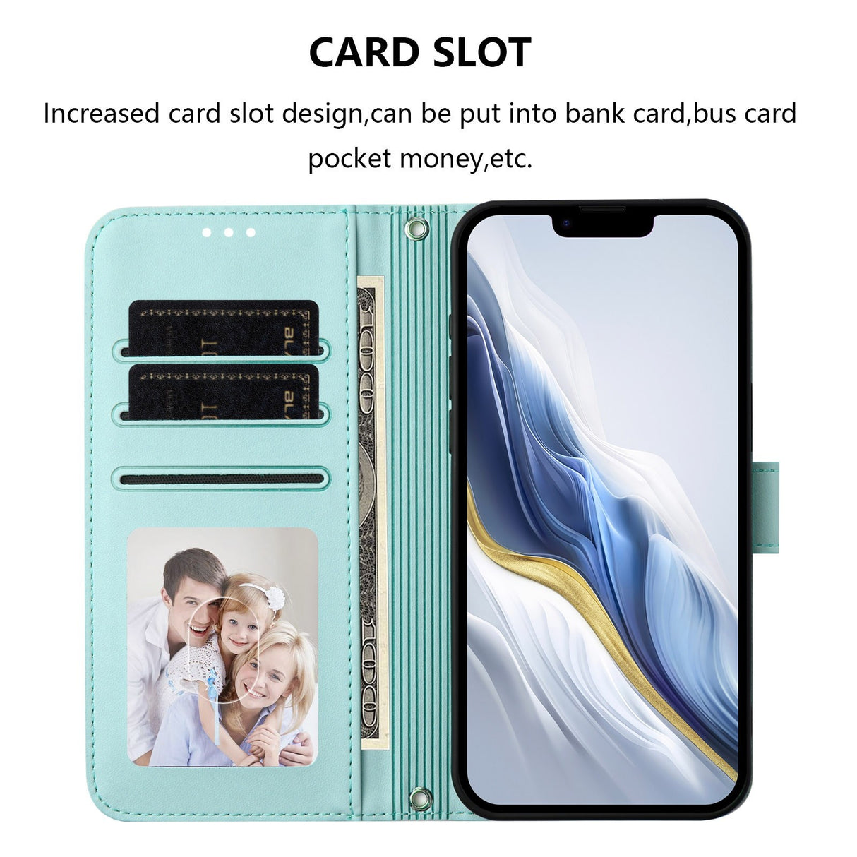 iPhone 18 Pro Max / 17 Pro Max EIDERWOOD Konstläder Fodral m. Rem - Ljusblå