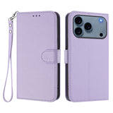 iPhone 18 Pro Max / 17 Pro Max EIDERWOOD Konstläder Fodral m. Rem - Ljuslila