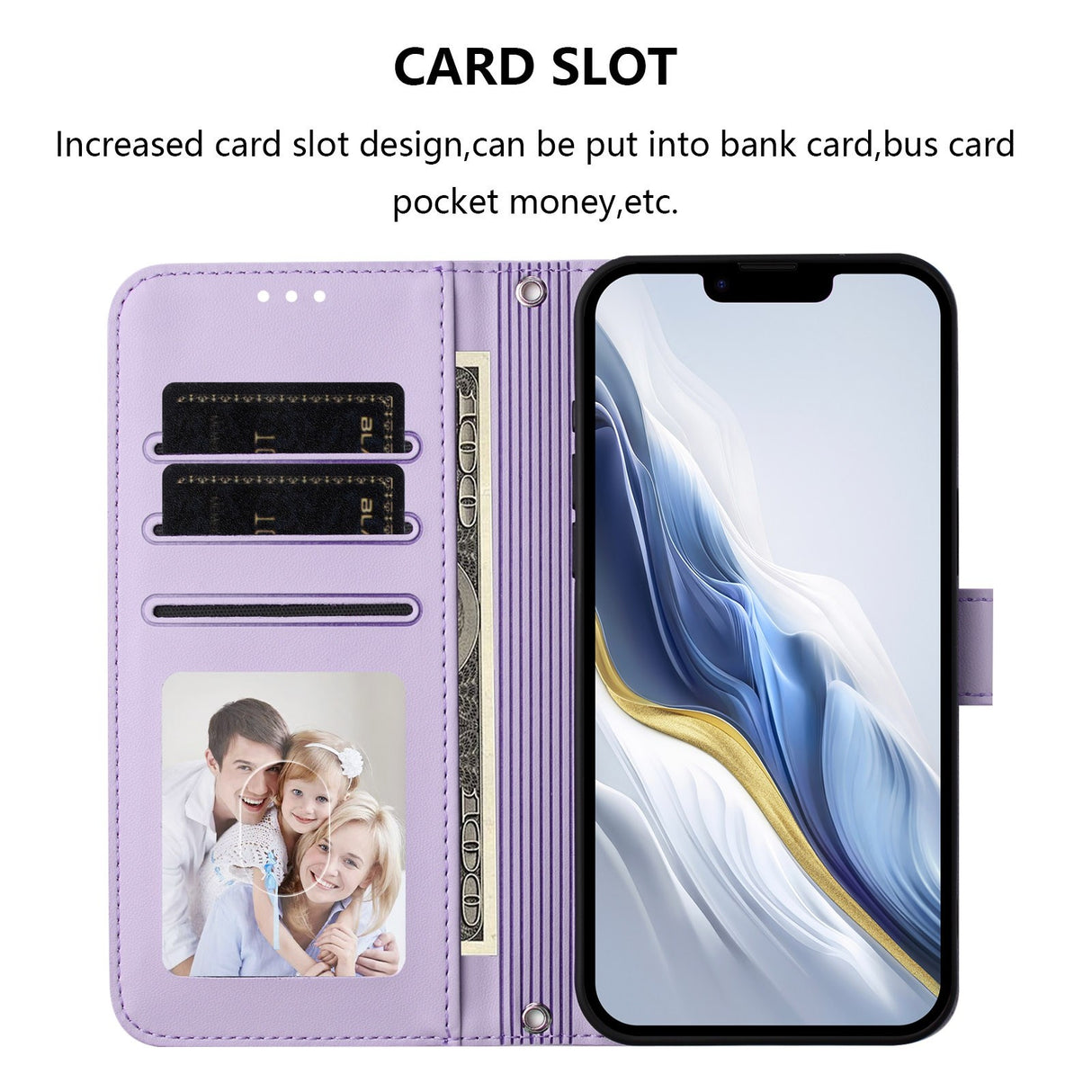 iPhone 18 Pro Max / 17 Pro Max EIDERWOOD Konstläder Fodral m. Rem - Ljuslila