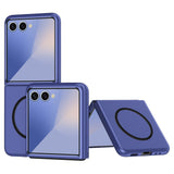 EIDERWOOD Samsung Galaxy Z Flip7 Matt Hårt Plast Skal - MagSafe Kompatibel - Blå