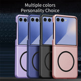 EIDERWOOD Samsung Galaxy Z Flip7 Matt Hårt Plast Skal - MagSafe Kompatibel - Blå