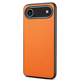 EIDERWOOD iPhone Air Hybrid Plast Skal med Läderstruktur - Orange