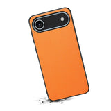 EIDERWOOD iPhone Air Hybrid Plast Skal med Läderstruktur - Orange