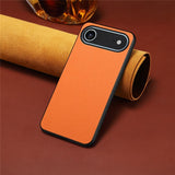 EIDERWOOD iPhone Air Hybrid Plast Skal med Läderstruktur - Orange
