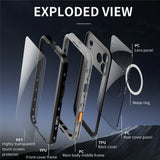 EIDERWOOD iPhone 17 Pro Max Vattentätt Hantverkar Skal m. Skärmskydd & Rem - MagSafe Kompatibel - Svart