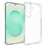 EIDERWOOD Samsung Galaxy S25 FE Flexibelt Plast Skal med Förstärkta Hörn - Genomskinlig