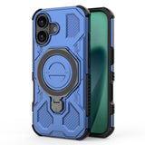 EIDERWOOD iPhone 17 Håndverkerdeksel med Magnetisk Kickstand – MagSafe Kompatibel – Blå