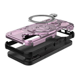 EIDERWOOD iPhone 17 Tåligt Skal med Magnetiskt Kickstand - MagSafe Kompatibel - Rosa