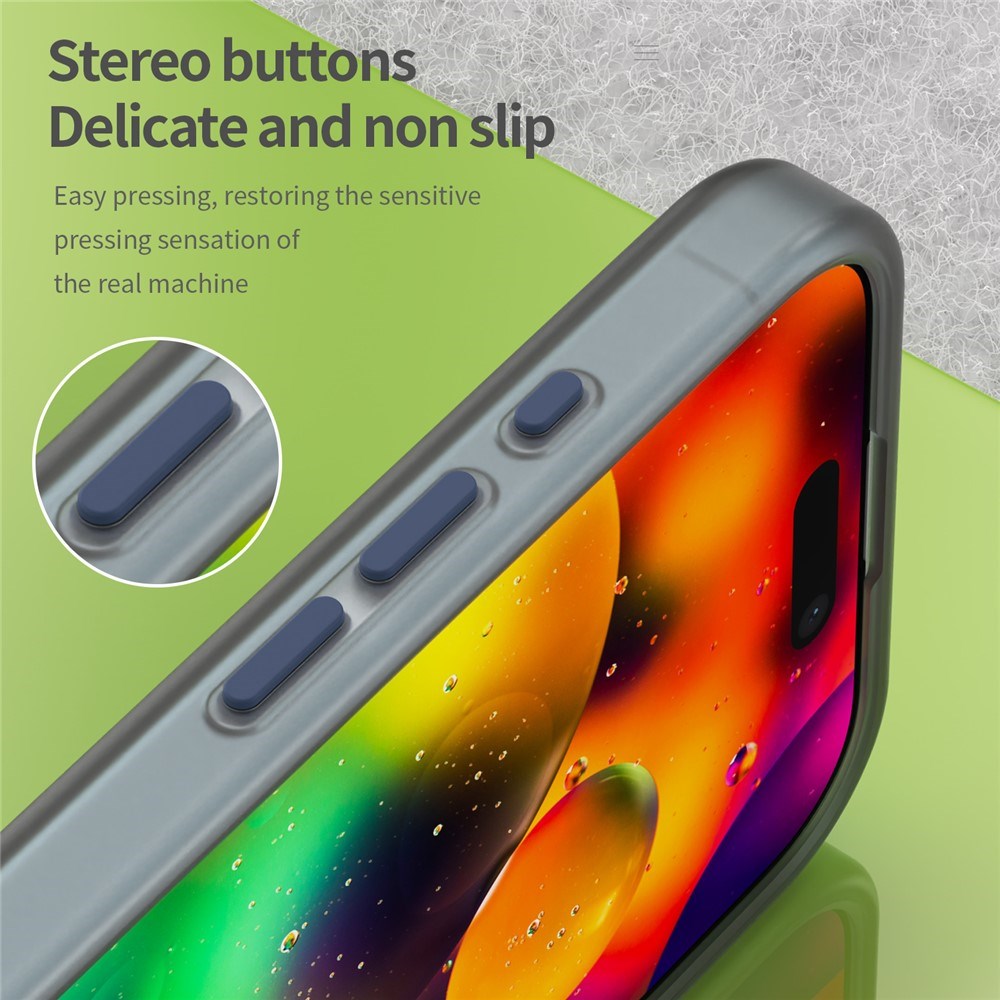 EIDERWOOD iPhone 17 Hybrid Plast Skal - MagSafe Kompatibel - Matte Genomskinlig / Mörkblå