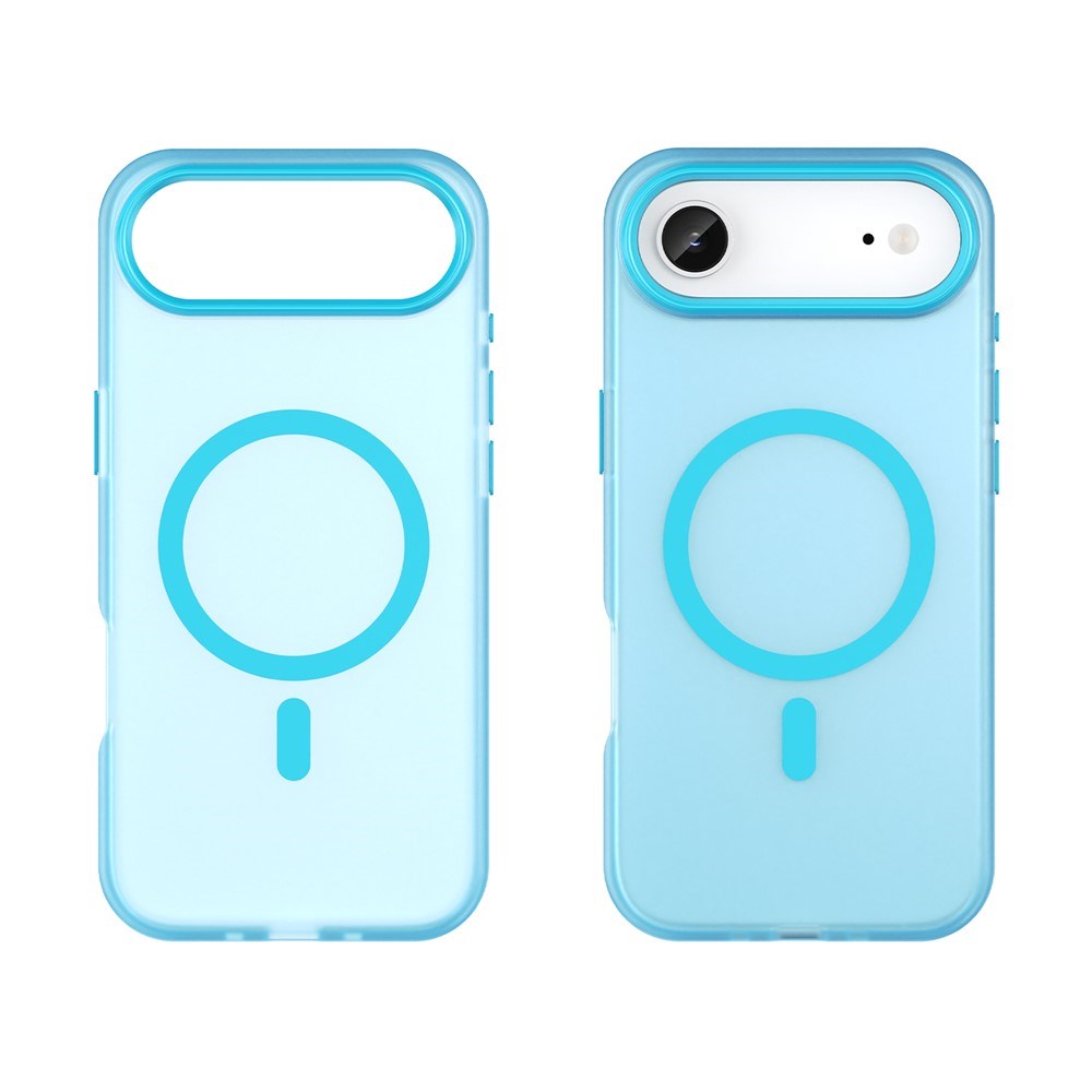 EIDERWOOD iPhone Air Hybrid Plast Skal - MagSafe Kompatibel - Matte Genomskinlig / Blå