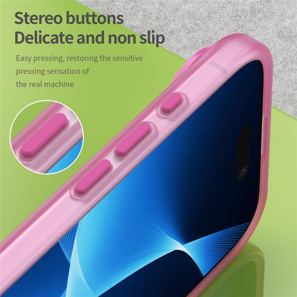 EIDERWOOD iPhone Air Hybrid Plast Skal - MagSafe Kompatibel - Matte Genomskinlig / Rosa