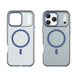 EIDERWOOD iPhone 17 Pro Max Hybrid Plast Skal - MagSafe Kompatibel - Matte Genomskinlig / Mörkblå