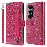 EIDERWOOD Samsung Galaxy Z Fold7 Glitter Fodral m. Plånbok & Rem - Rosa