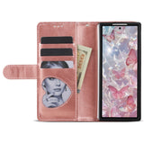 EIDERWOOD Samsung Galaxy Z Fold7 Glitter Fodral m. Plånbok & Rem - Roséguld
