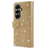 EIDERWOOD Samsung Galaxy Z Fold7 Glitter Fodral m. Plånbok & Rem - Guld