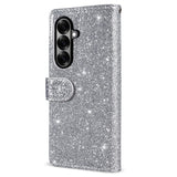 EIDERWOOD Samsung Galaxy Z Fold7 Glitter Fodral m. Plånbok & Rem - Silver