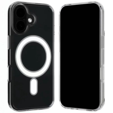 iPhone 17 Hybrid Skal inkl. 2 x Skärmskydd - MagSafe Kompatibel - Genomskinlig / Vit