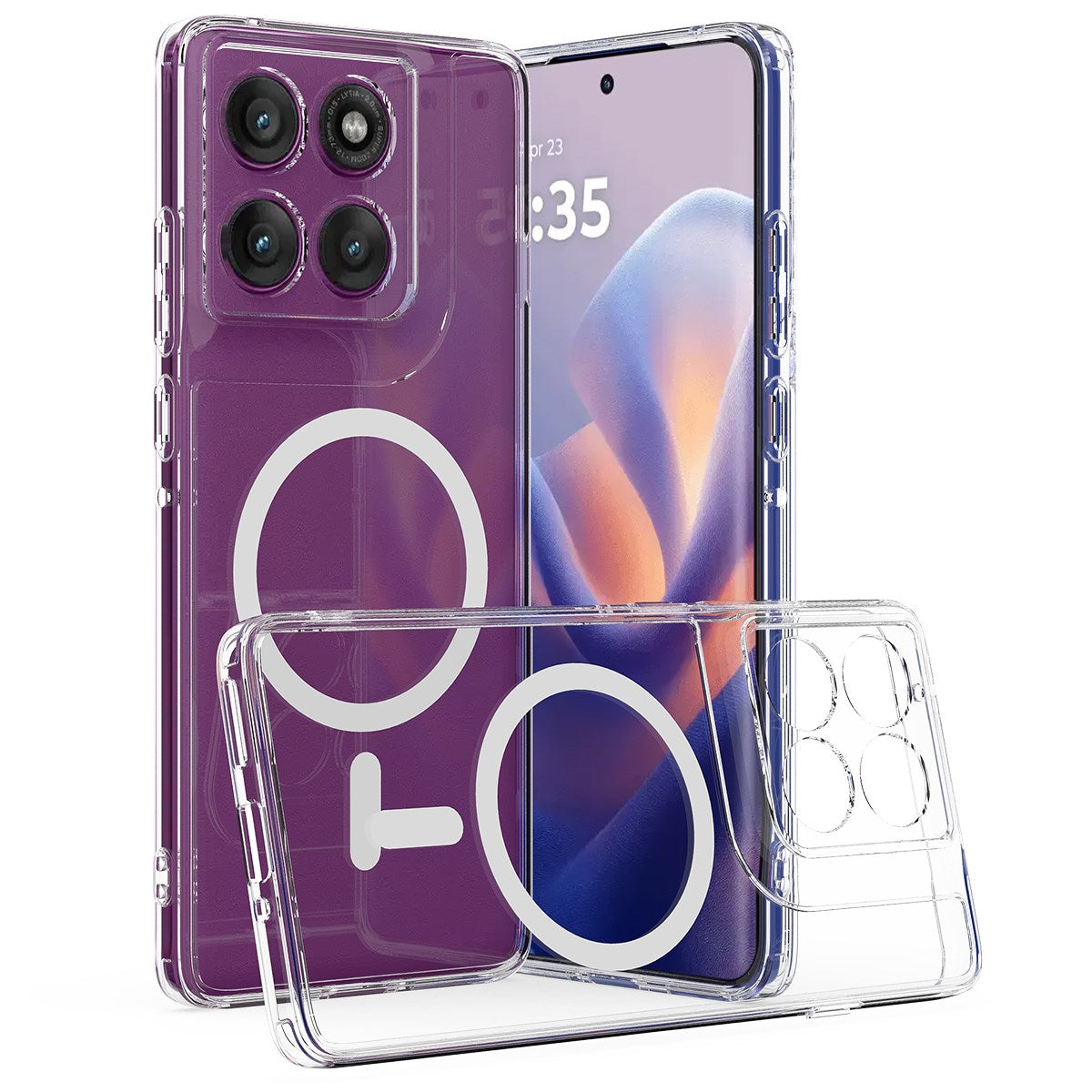 EIDERWOOD Motorola Edge 60 Pro Hybrid Skal - MagSafe Kompatibel - Genomskinlig