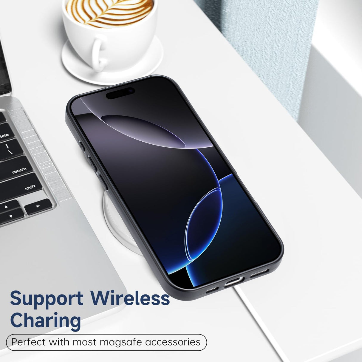 EIDERWOOD Motorola Moto G86 / G86 Power Flexibelt Plast Skal - Svart