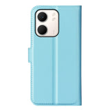 Oppo A5x (5G) / Oppo A5x (4G) EIDERWOOD Konstläder Flip Fodral med Korthållare & Ställfunktion - Blå