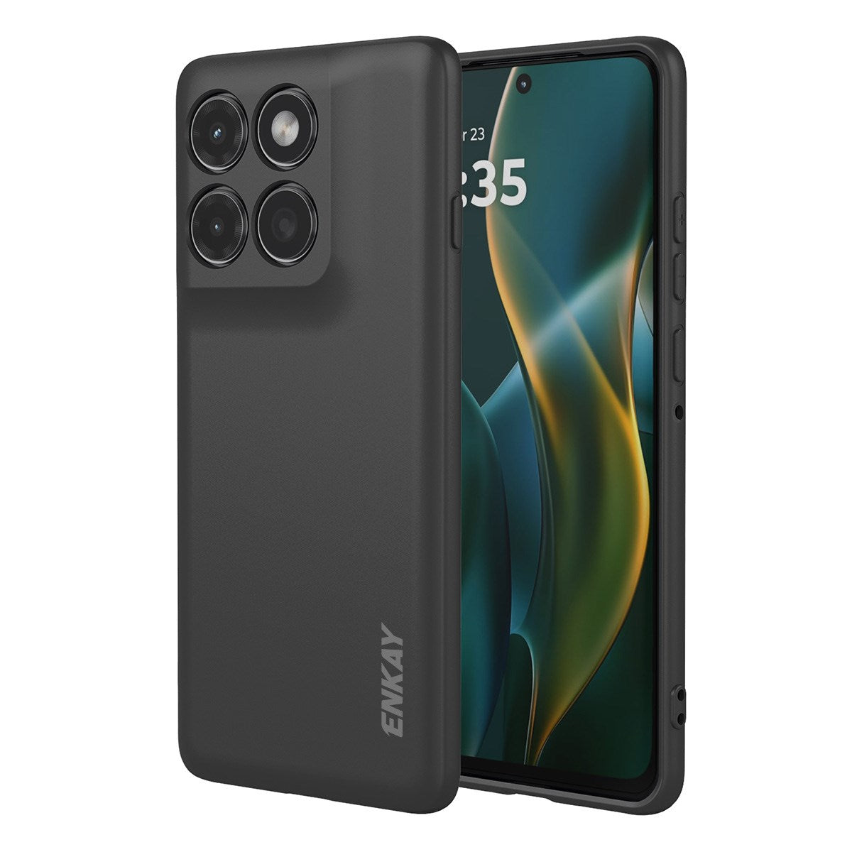 ENKAY Motorola Edge 60 Pro Silikon Skal - Svart