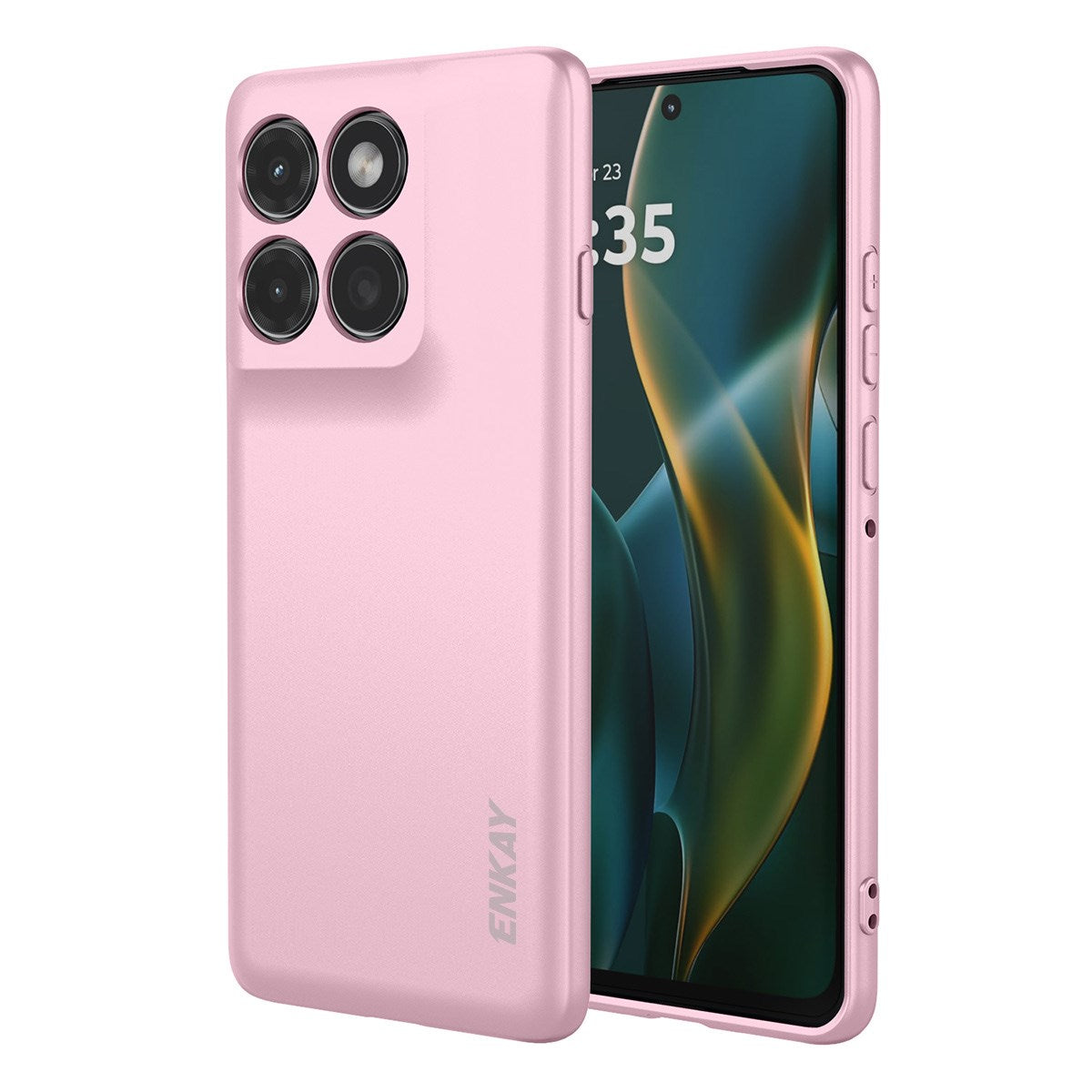 ENKAY Motorola Edge 60 Pro Silikon Skal - Rosa