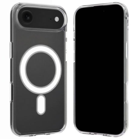 iPhone Air Hybrid Skal inkl. 2 x Skärmskydd - MagSafe Kompatibel - Genomskinlig / Vit