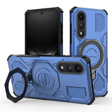 EIDERWOOD OnePlus Nord 5 Hybrid Hantverkar Skal m. Kickstand - MagSafe Kompatibel - Blå