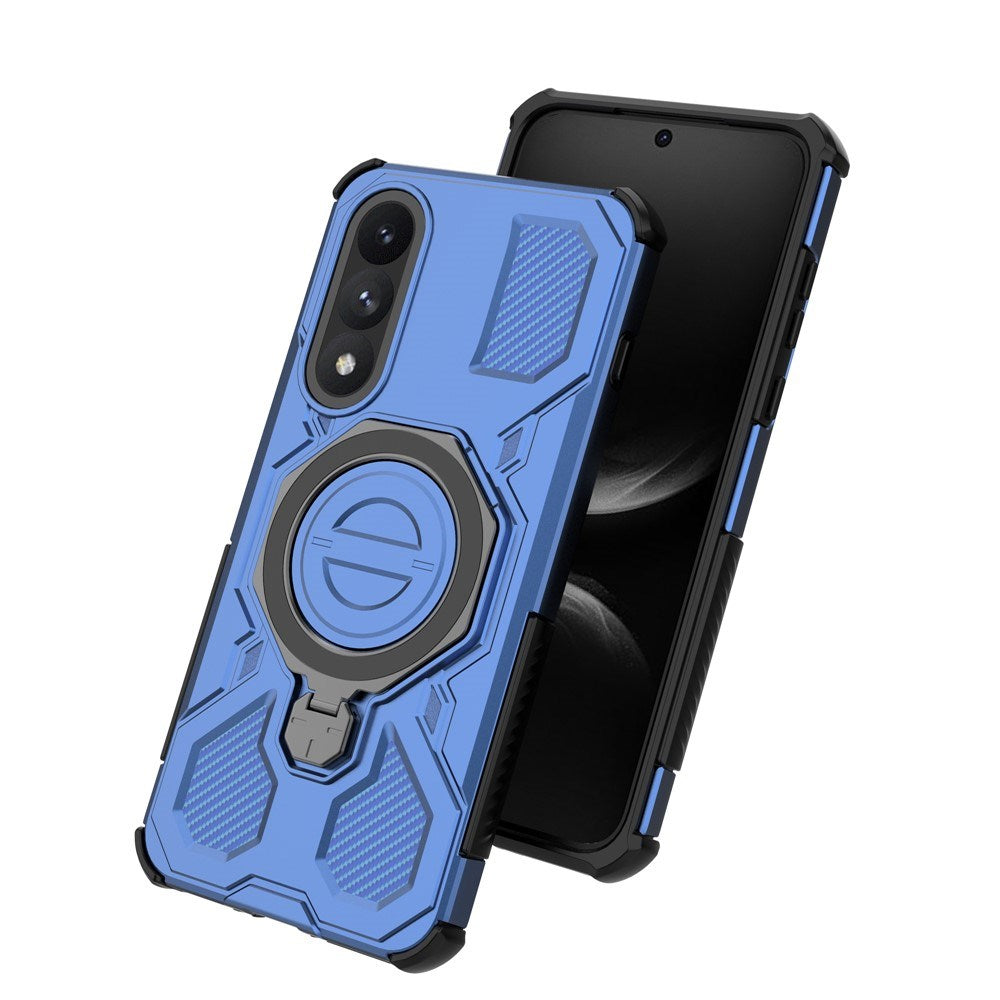 EIDERWOOD OnePlus Nord 5 Hybrid Hantverkar Skal m. Kickstand - MagSafe Kompatibel - Blå