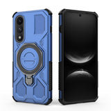 EIDERWOOD OnePlus Nord 5 Hybrid Hantverkar Skal m. Kickstand - MagSafe Kompatibel - Blå