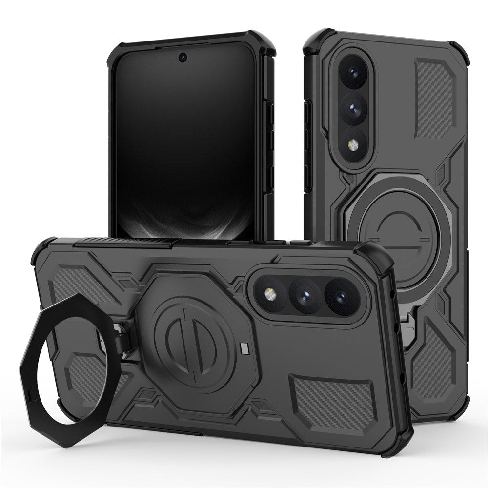 EIDERWOOD OnePlus Nord 5 Hybrid Hantverkar Skal m. Kickstand - MagSafe Kompatibel - Svart